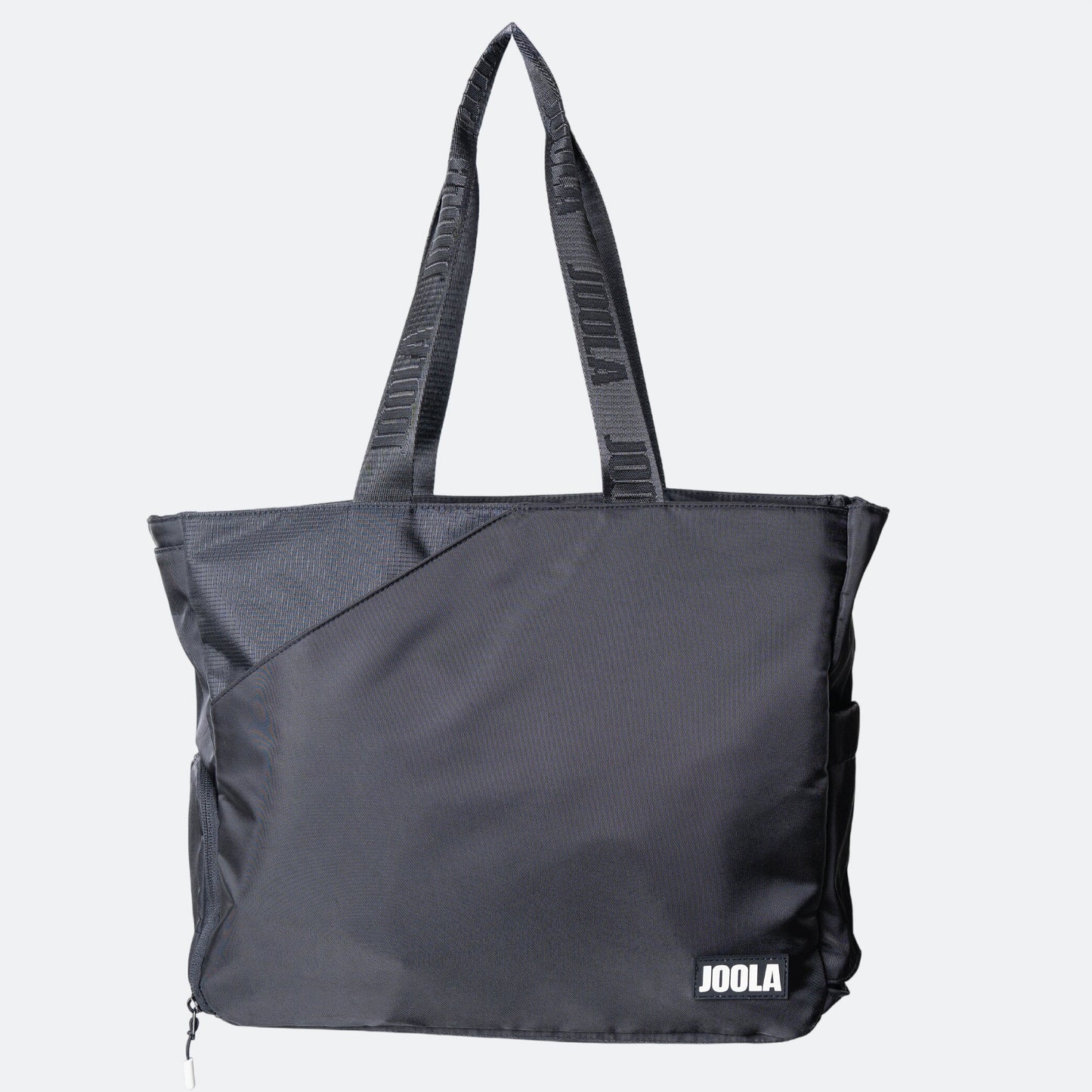 Joola Everyday Tote Bag for Table Tennis & Pickleball in black, front view showing main compartment and handles