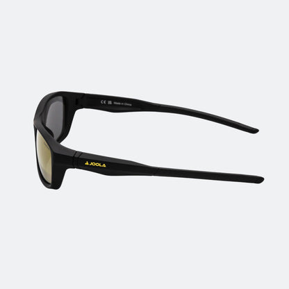Side view of the JOOLA RJX Enhance eyewear, matte black.