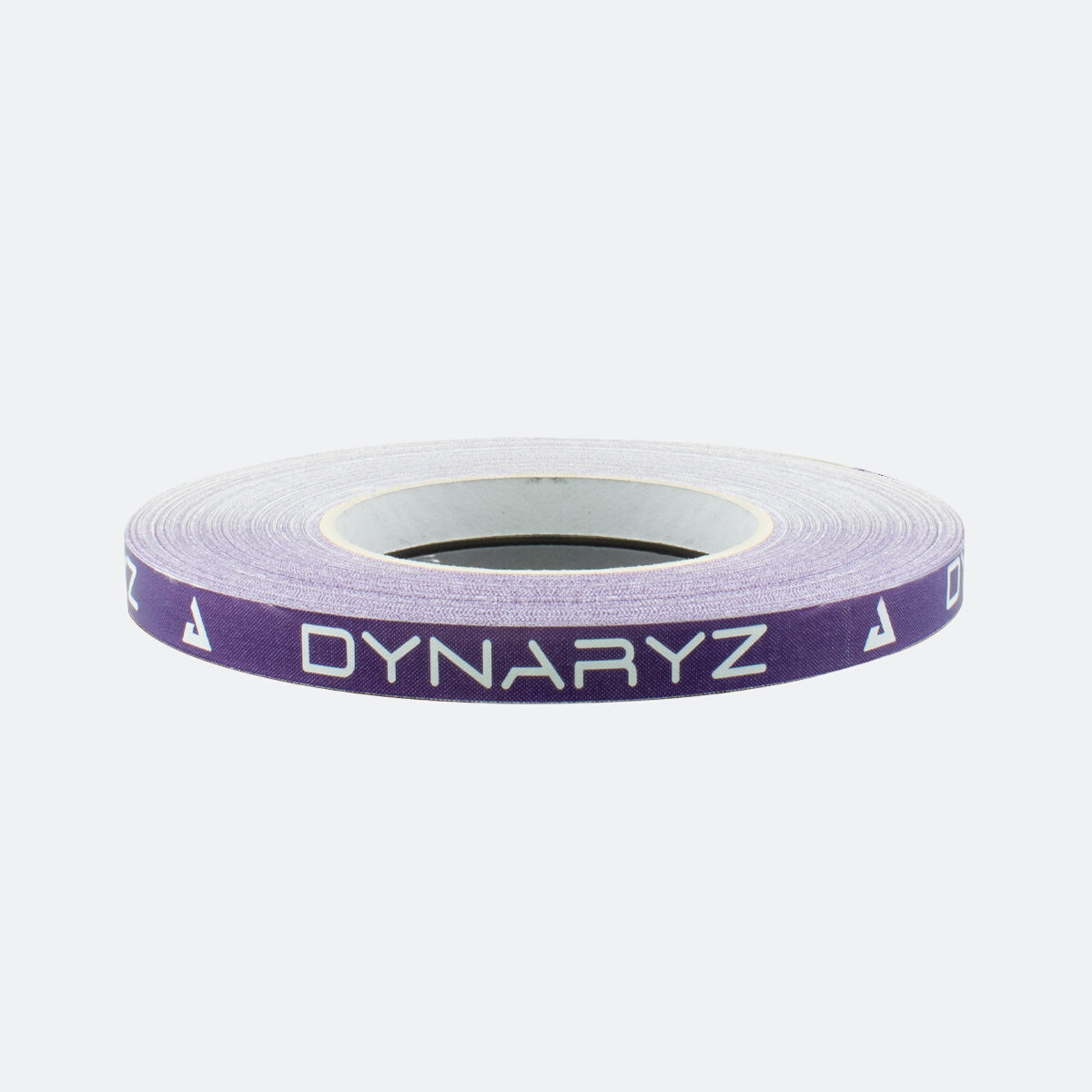 White background image, purple dynaryz table tennis edge tape.