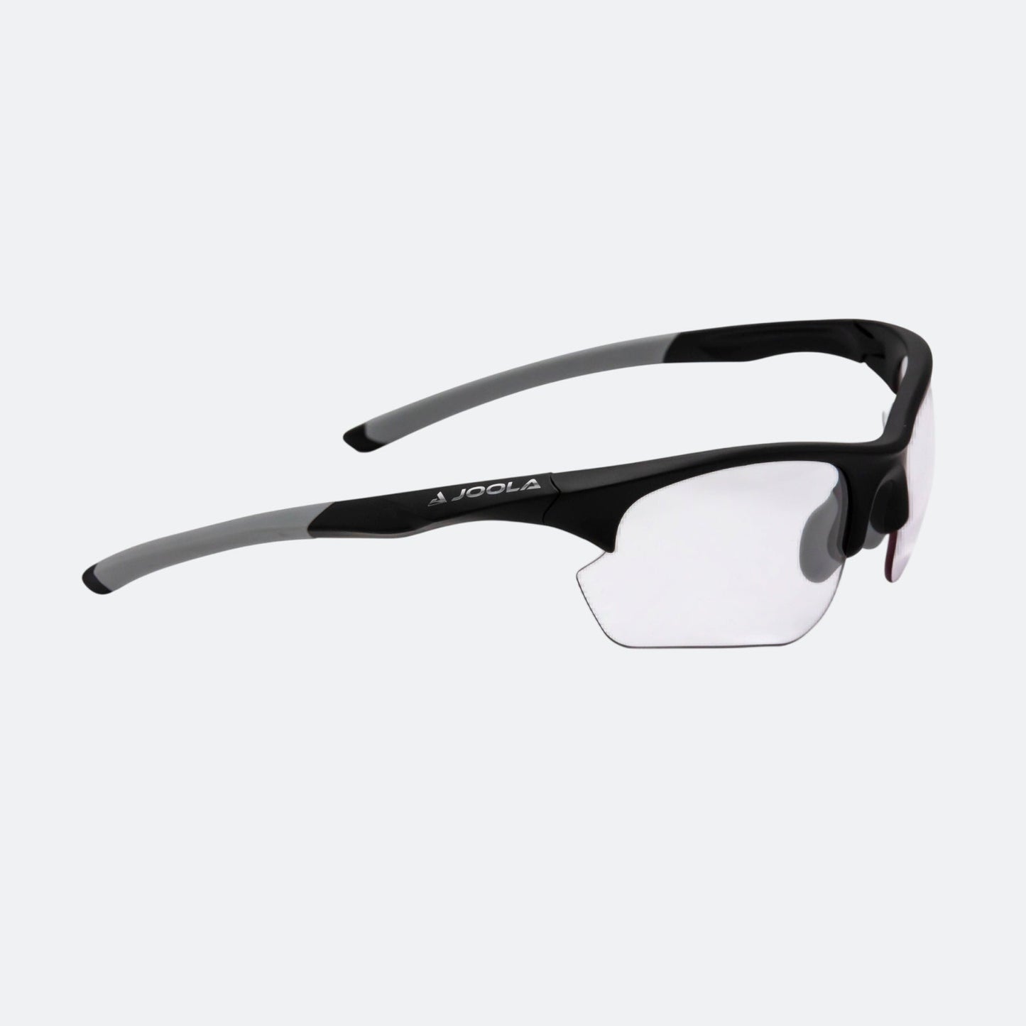 Side view of the JOOLA RJX Enhance glasses, matte black.