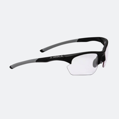Side view of the JOOLA RJX Enhance glasses, matte black.