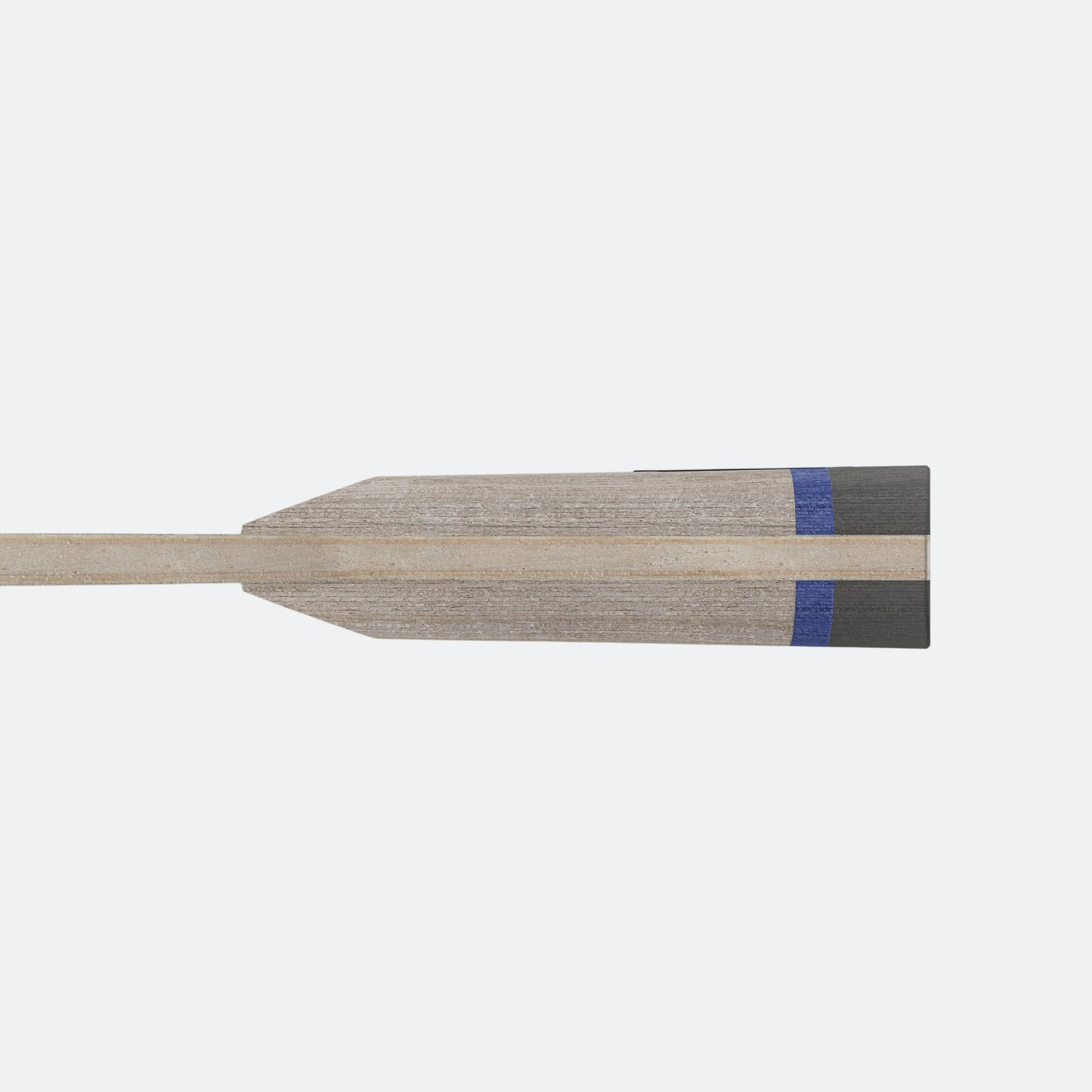 JOOLA BASEline Junior of a wooden table tennis racket with a blue stripe on a white background.