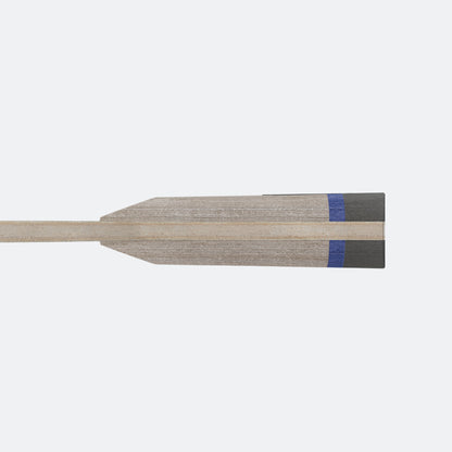 JOOLA BASEline Junior of a wooden table tennis racket with a blue stripe on a white background.
