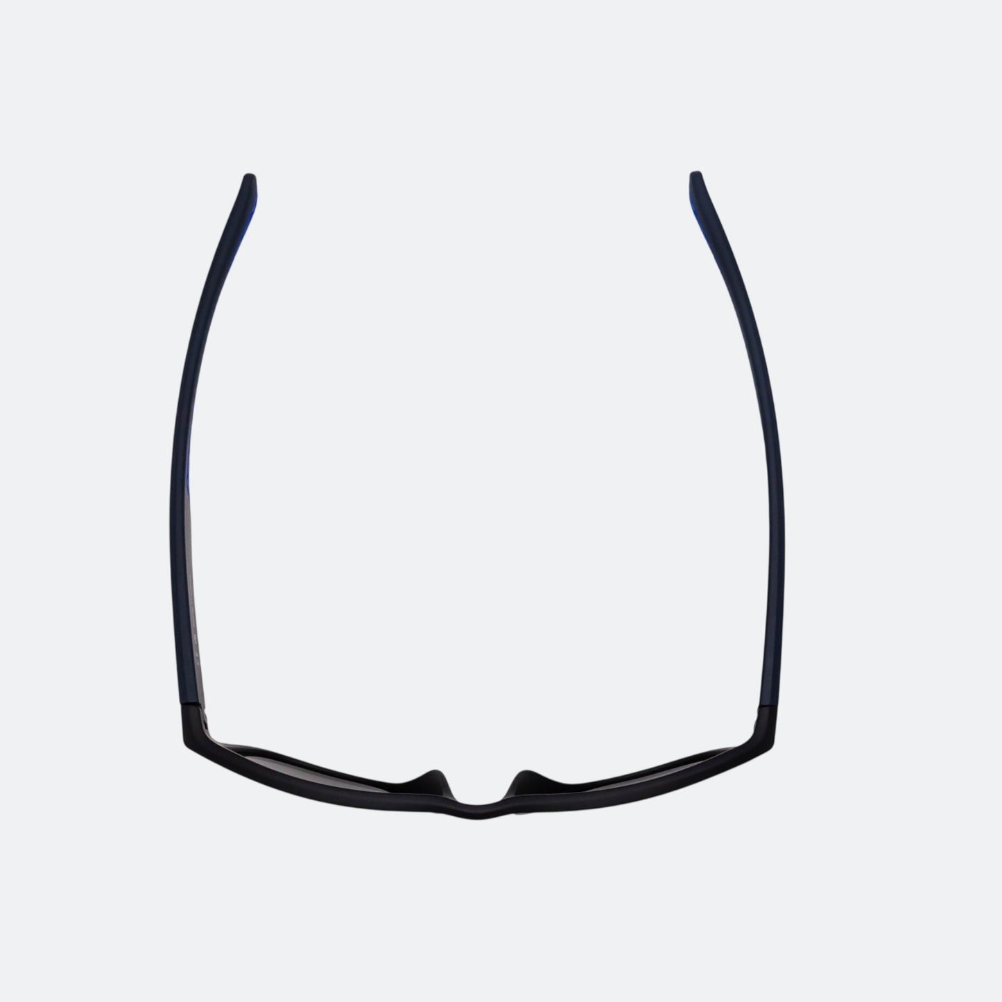 View showing the JOOLA RJX Lite Matte Navy colored eyewear.