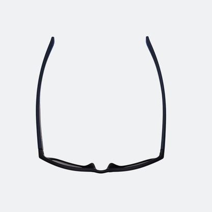 View showing the JOOLA RJX Lite Matte Navy colored eyewear.