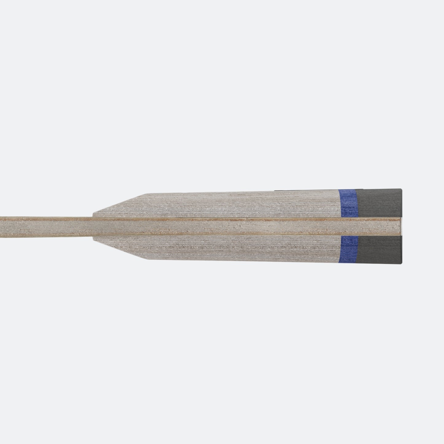 Wooden JOOLA BASELine table tennis racket with a blue stripe on a white background.