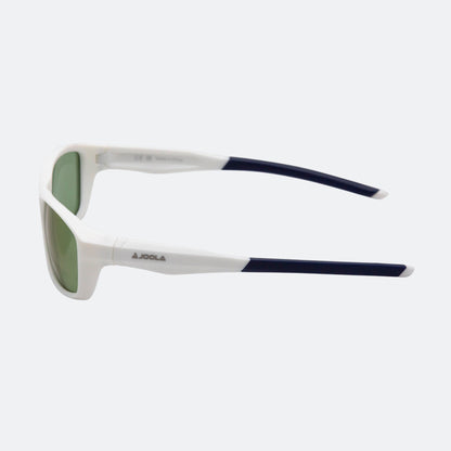 Product image of the JOOLA RJX Enhance eyewear in white.