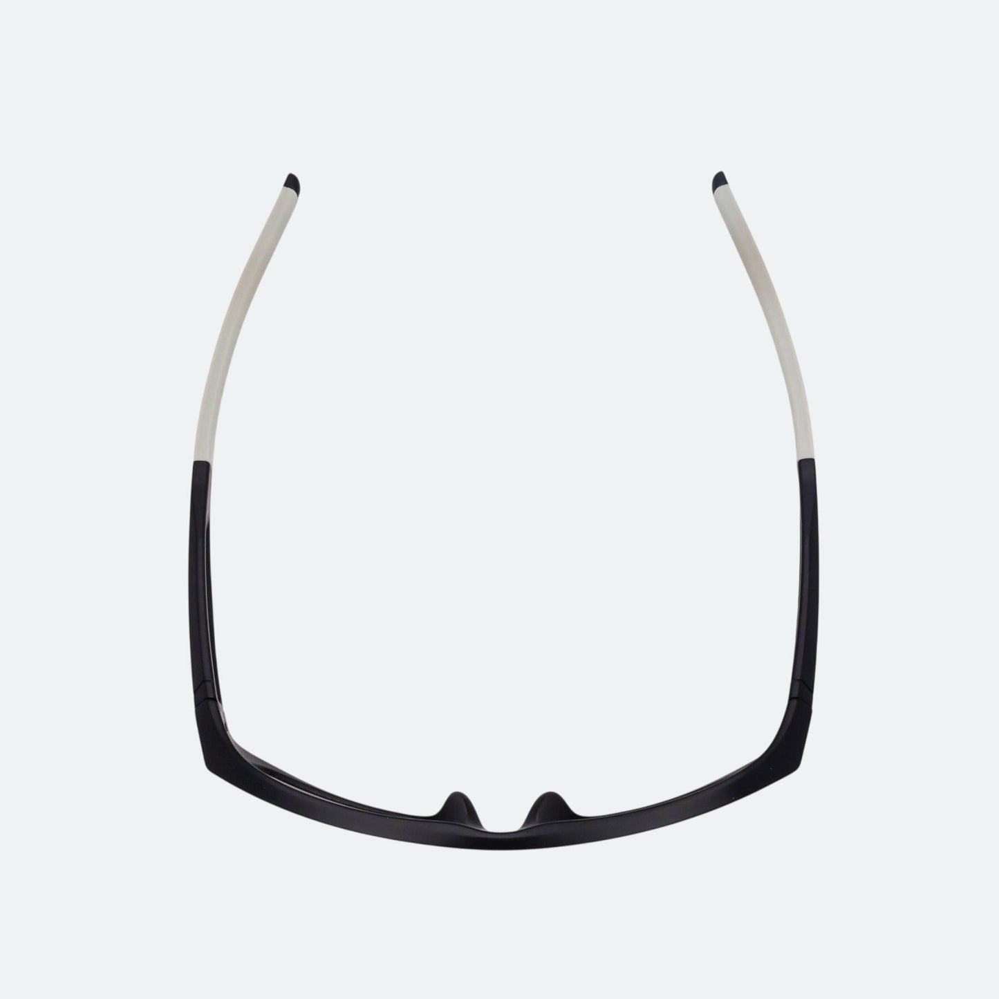 Product image showing the JOOLA RJX Enhance eyewear, matte black and clear lenses.