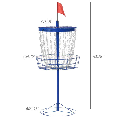 Disc Golf Basket Target with Travel Bag, 24-Chain