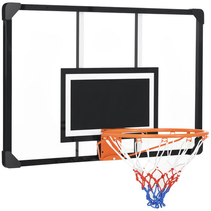 Wall-Mounted Basketball Hoop with Shatterproof Backboard
